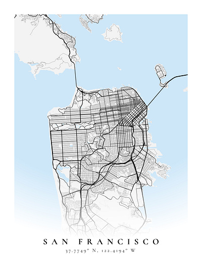 San Francisco figma map mapbox poster