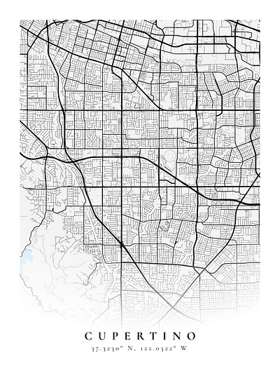 Cupertino figma mapbox maps poster