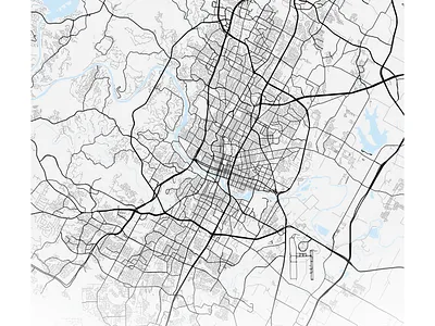 Austin figma mapbox maps poster