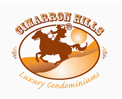 Cimarron Hills Logo real estate logo shadow8