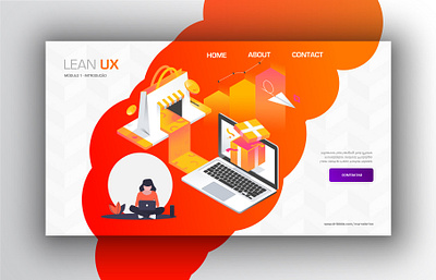 Course Page - Interface design design digital ui ux ui design vector