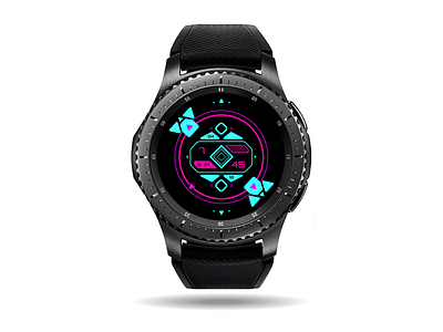 Cyberpunk_mdnt cyberpunk illustration ui vector watch