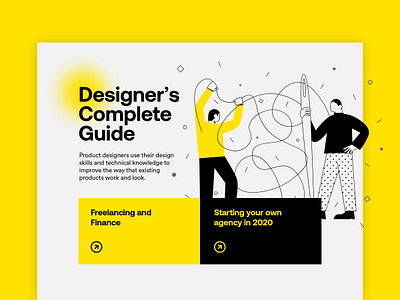 Designer's Complete Guide Landing Page branding clean concept craftwork design flat illustration illustrations landing landing page landing page design minimal typography typography art ui uidesign uxdesign uxui webdesign website