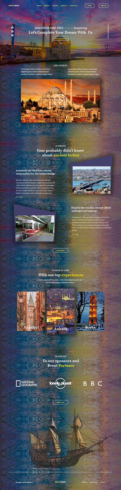 UI/UX Web Design For Travel - Goto Turkey creativeui graphic design landingpage minimaldesign modernui responsivedesign ticket website travel website travelapp traveling website travelwebsite ui design uiuxdesign userexperience ux design web design webdesign website design websiteredesign websites