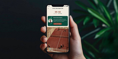 Ultra - UX/UI mobile application design for a padel club app branding graphic design ui ux