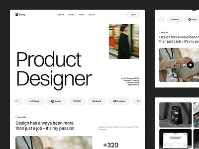 Duwy - Personal Portfolio agency b2b business company creative cv digital agency digital marketing homepage landing page marketing personal portfolio product ui ui design ux web web design webflow
