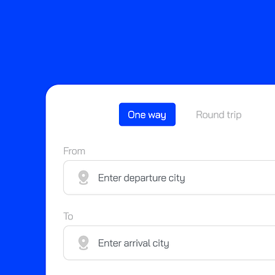 UI Component for Transportation Booking App booking system creative design design decision design thinking transportation app ui ui component ux