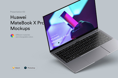 MateBook X Pro Mockups | PK app chat feed form illustration library material message mobile mobile ui profile sign sign in system design ui ui kit ux