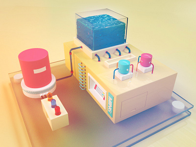污水处理厂 c4d 设计