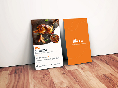 RM Suweca Ayam Guling Business Card Design 2019 business card businesscard design