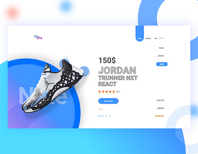 Nike - Jordan Trunner Nxt React android app apps apps design landing page ui design web web concept web design website website design