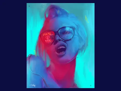 Painting adobe art design digital painting photoshop portrait visual wacom