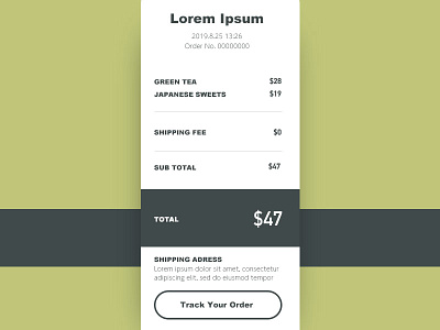 Daily UI#17 [ Email Receipt ] daily ui daily ui challenge design ui