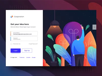 Login Screen debutshot design illustration illustrator invitation invite login loginscreen ui uidesign uiux uiux design ux web