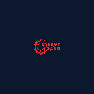 Energy Gang Logo branding energy flat logo icon modern art vector world