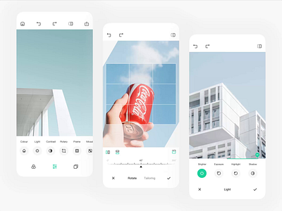 Photo Editor app illustration ui