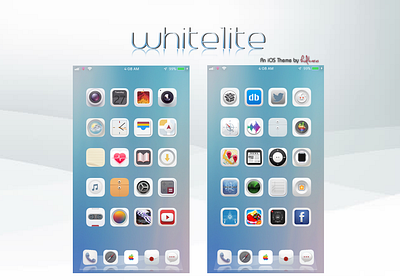 white1ite for iOS!!! apple design icon design icons illustration ios ios theme ios11 ios12 jailbreak kid1carus kid1carus d3sign light mode light theme pixelmator themes theming white1ite