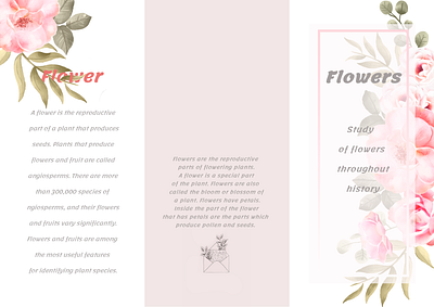 Flower Brochure brochure brochure design design flower flower logo photoshop