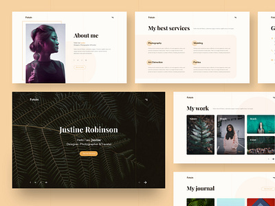 Fotoin - Photography & personal onepage landing page dailyui design dribbble exploration homepage landing page onepage photography portfolio sketch ui ui ux uiux ux web web design