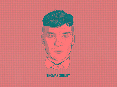 Thomas Shelby birmingham cillian murphy cillianmurphy design drawing half tone halftone illustration illustrator peaky blinders peakyblinders print texture thomas shelby tommy shelby tommyshelby typography vector