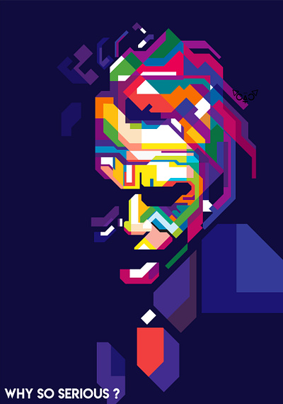JOKER abstract abstract art abstract design beautiful color colorfull geometric joker joker and harley quinn bedding popart wpap