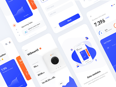 Data statistics APP app app design card design icon illustration lists ui ux