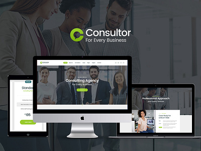 Consultor | A Business Financial Advisor PSD Template business design web design webdesign wordpress wordpress theme wordpress themes