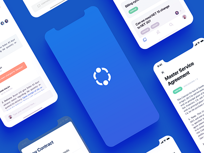 Parley App Design app business cards clean crisp dashboard design documents icons logo minimal mobile mockup negotiation ui ux