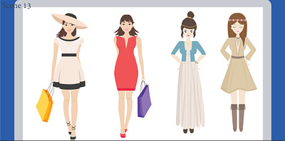 fashionista.. accesories adobe after effects animation art design graphic design illustration model modelling