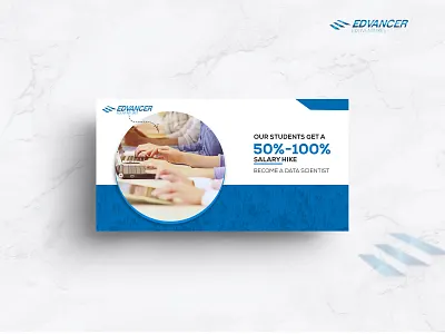 Edvancer Banner Design ad advertisement banner design graphics instagram nisha nisha droch poster