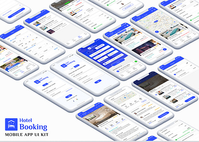 Hotel Booking App UI Kit android app homestay hotel hotel app hotel booking iphone restaurant room booking ui ui kit