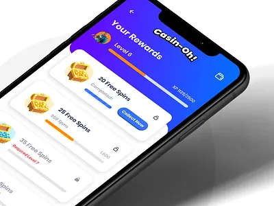 Casin-Oh Rewards cards casino figma figmadesign gambling illustration interaction money product ui ux vector