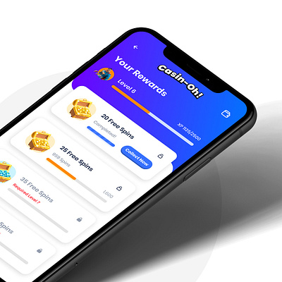 Casin-Oh Rewards cards casino figma figmadesign gambling illustration interaction money product ui ux vector