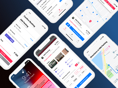 Book a Parking Spot book parking figma ios app iphone x mockup ui