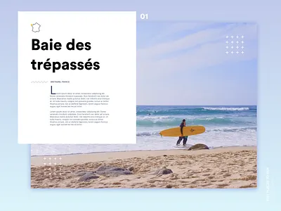 Landing Page Surf clean clean design interface landing page layout minimal surf typography ui webdesign