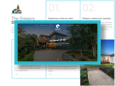 Gregory Builders - Web Presentation branding design graphic design identity illustration illustrator type typography ui web