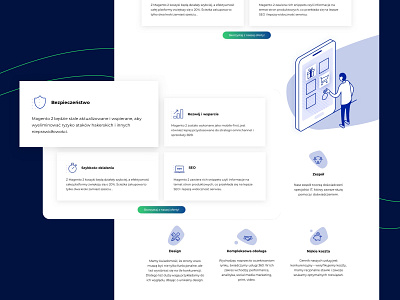 Landing page blue description design gradient gradient button illustration landing landing design landing page landing page design landingpage opinion ui ux vector