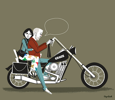 Butch and Fabienne adobe creative cloud adobe illustrator cc bruce willis cartoon chopper diego riselli fabienne maria de medeiros midcenturymodern movie pulpfiction quentin tarantino retro vector vectorillustration wacom cintiq zed zedsdead