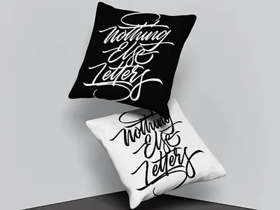 Nothing Else Letters art brush brush lettering calligraphy design graphic graphic design hand lettering illustrator lettering letters merch paper pen photoshop print script typography