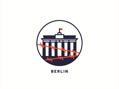 Berlin art berlin city design flat icon illustration logo poster print ui vector web