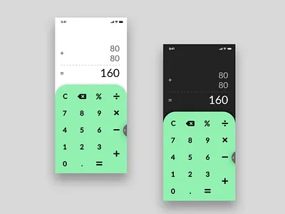 Calculator | Daily UI #004 app dailyui dailyui 004 design illustration illustrator iphone ui ui design uiux ux uxui