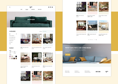 Soffa Online Store Website Design (Catalog Page) app branding bright concept design design logo mockup sketch sketchapp ui ui ux uidesign ux ux design uxui vector web web design website concept website design