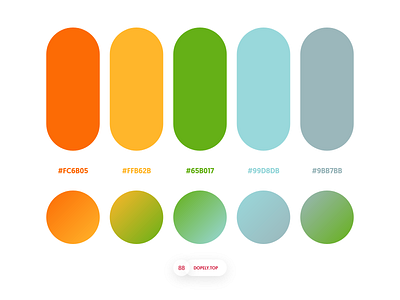 Dopely Colors #88 adobexd colors colours gradient palettes