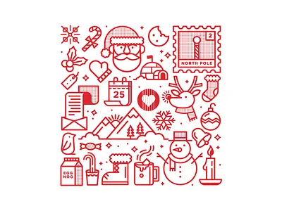 D’Addario Foundation Chocolate Gift Box badge box branding choclate christmas deer design flat holiday icon icons illustration logo mountain package penguin santa stamp tree typography