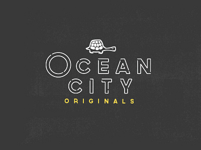 TGT Ocean City Originals branding design lockup ocean turtle