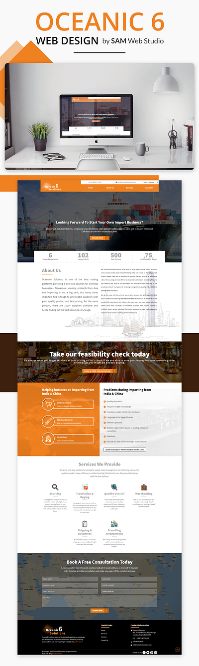 Website Design + Website Development For Oceanic 6 branding design illustration web design ideas web development webdesign website website concept website design website design and development website development