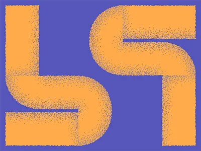 L abstract geometric geometry grain grainy illustration texture type typographic typography