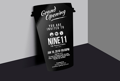 NINE 11 invitation branding design icon illustration logo vector