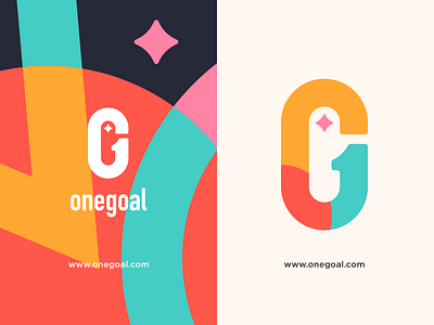 Onegoal | Logo Design Concept brand design brand identity branding color design icons illustration illustrations logo logodesign logos monogram monogram logo vector