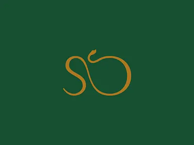High Society Marque branding design elegant flat logo mark marque snake snake logo